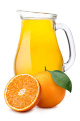 Pitcher of orange juice