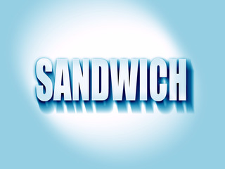 Delicious sandwich sign