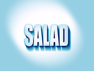 Delicious salad sign