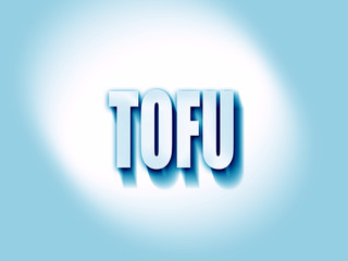 Delicious tofu sign