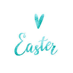 Love easter typography
