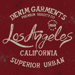 Vintage trademark with Los Angeles City text