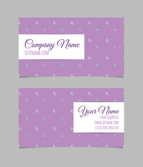 Business card template. Asian paisley