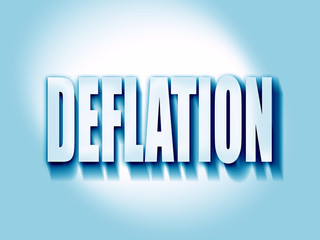 Deflation sign background
