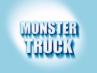 monster truck sign background