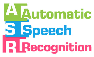 ASR - Automatic Speech Recognition Colorful Abstract Stripes 