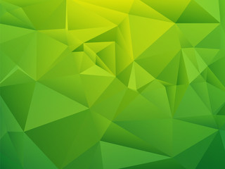 Fototapeta na wymiar green shading low poly geometric background
