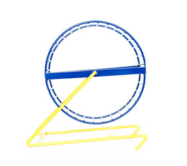 hamster wheel isolated
