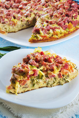 Pizza on a plate