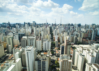 Fototapeta premium Aerial View of Sao Paulo, Brazil