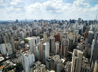 Fototapeta na wymiar Aerial View of Sao Paulo, Brazil