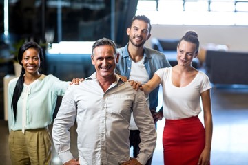 Obraz premium Team of colleagues posing together