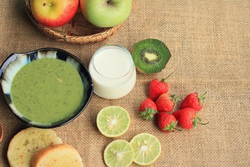 spinach soup with breakfast