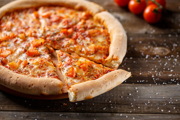 Delicious italian pizza