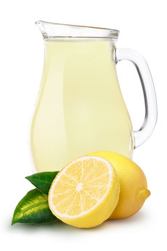 Pitcher of lemon juice