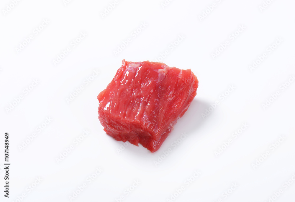 Wall mural raw beef meat chunk