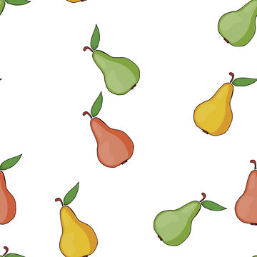 The pattern of  pears.
