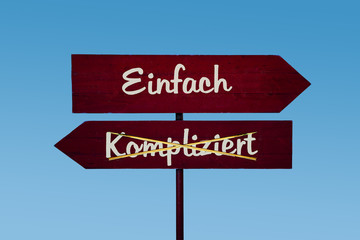 Schild 48 - Einfach