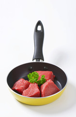 Diced beef