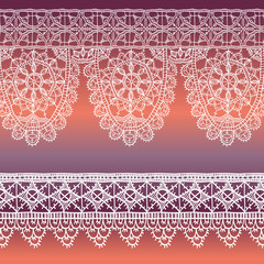 Vector lace design set