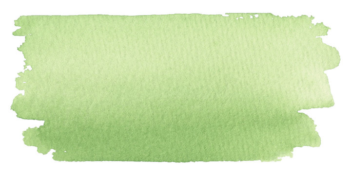 Light green watercolor banner for web design