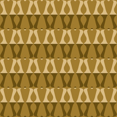 Wavy shapes background. Seamless pattern.Vector.なみなみパターン
