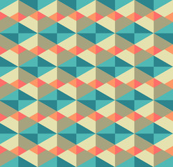 Retro seamless geometric pattern