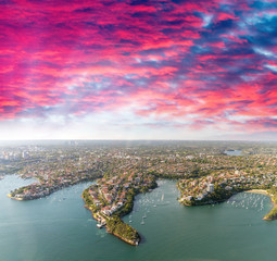 Naklejka premium Sydney Outskirts aerial view