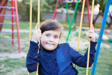 portrait of a littl girl with problems