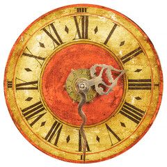 Fototapeta na wymiar Genuine medieval clock face