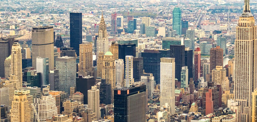 Fototapeta premium Stunning panoramic view of New York City - NY - USA