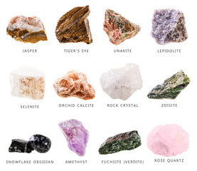 Mineral stones collection