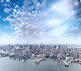 Aerial view of Midtown Buildings, Manhattan - New York City