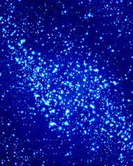 Fototapeta premium Glittering blue background