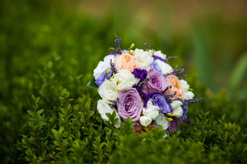 fabulous glamorous gorgeous beautiful bouquet of white and purpl