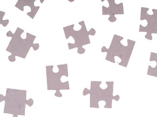 Naklejka premium Puzzle on a white background