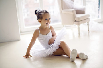 little ballerina girl 2 years in the Studio