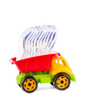 Children Truck With Diaper