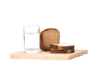 whole grain bread with salt