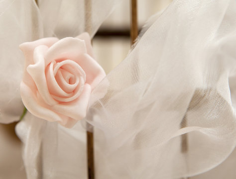 décoration rose de mariage