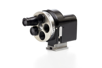 turret viewfinder on the white background