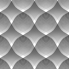Seamless pattern. Convex and concave optical effect. - 107162576