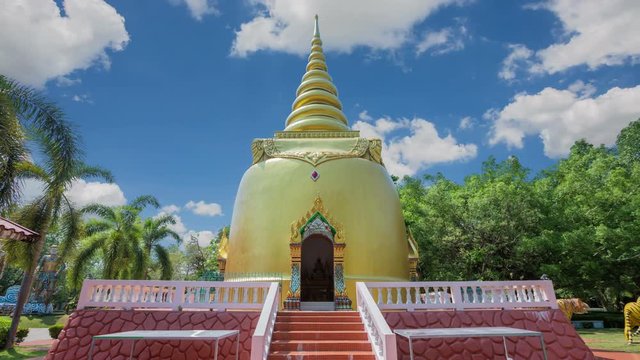 Golden Buddha Pagoda Temple Chak Yai, Chanthaburi, Thailand.