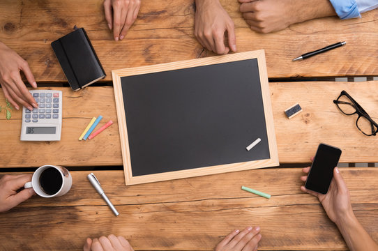 Blank blackboard for creative business