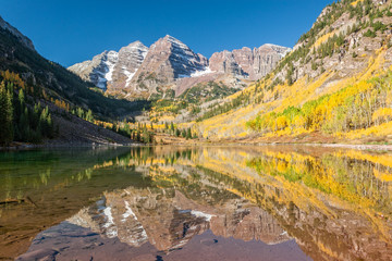Maroon Bells Reflection in Fall