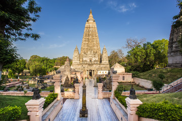 Mahabodhi temple, bodh gaya, India. The site where Buddha attained enlightenment.