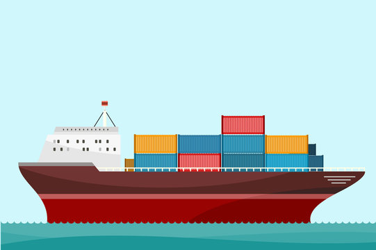 Cargo Ship Containers Shipping
