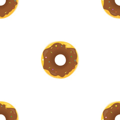 Donut Seamless Background Texture Pattern