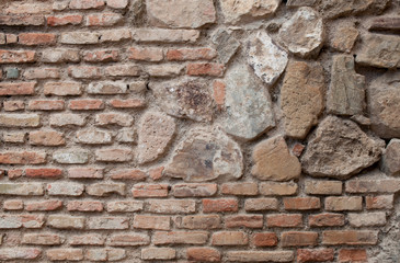 red brick  wall surface background