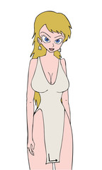 cartoon girl illustration